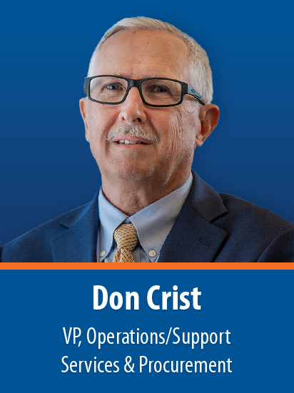Don Crist, VP, Operations/Support Services & Procurement